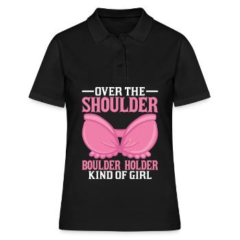 Southern Slang Rock Climbing Girl Country - Frauen Polo Shirt - Schwarz - Vorne - Ailine (174cm)