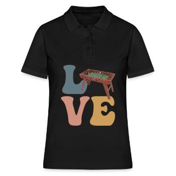 Joueur de baby-foot Baby-foot - Polo Femme - noir - Devant - Ailine (174cm)