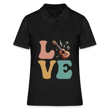 Guitariste Guitariste - Polo Femme - noir - Devant - Ailine (174cm)