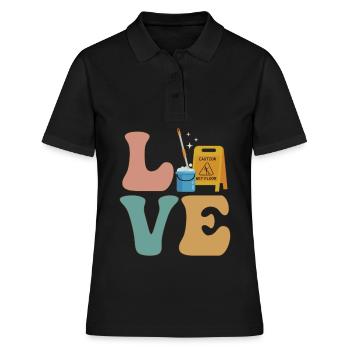 Gardien Gardien Nettoyant - Polo Femme - noir - Devant - Ailine (174cm)