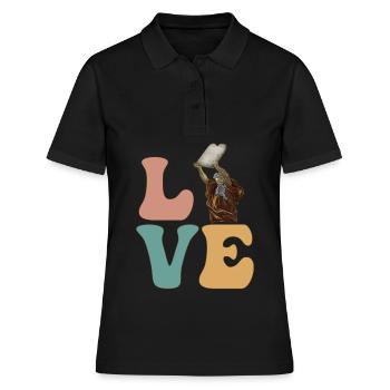 Moses Jüdisch Israelisch 10 Gebote - Frauen Polo Shirt - Schwarz - Vorne - Ailine (174cm)