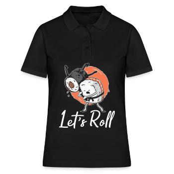 Sushi Sashimi Japonais Cuisine Asiatique - Polo Femme - noir - Devant - Ailine (174cm)