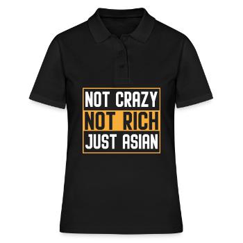 Lustige asiatische Amerikaner - Frauen Polo Shirt - Schwarz - Vorne - Ailine (174cm)