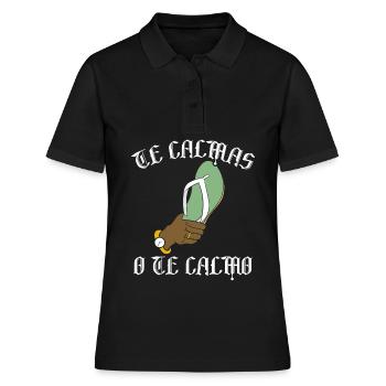 Hispanique Latino-Américain Mexicain - Polo Femme - noir - Devant - Ailine (174cm)