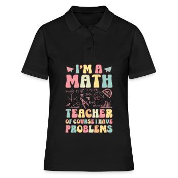 Groovy Schullehrerin - Frauen Polo Shirt - Schwarz - Vorne - Ailine (174cm)