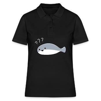 Sacambaspis Ancien Poisson Meme Incertain - Polo Femme - noir - Devant - Ailine (174cm)