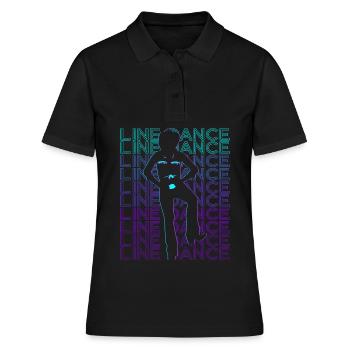 Danse en ligne Danse en ligne Danseuse en ligne Rétro - Polo Femme - noir - Devant - Ailine (174cm)