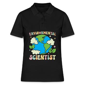 Scientifique de l’environnement Scientifique de l’environnement - Polo Femme - noir - Devant - Ailine (174cm)
