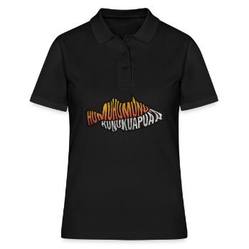 Humuhumunukunukuapua'a Hawaii-Riff-Drückerfisch - Frauen Polo Shirt - Schwarz - Vorne - Ailine (174cm)