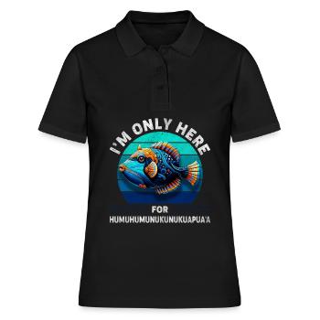 Humuhumunukunukuapua'a Hawaii-Riff-Drückerfisch - Frauen Polo Shirt - Schwarz - Vorne - Ailine (174cm)