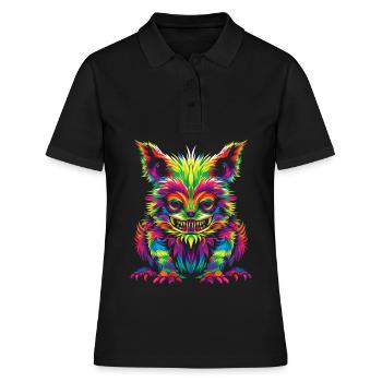 El Chupacabra Crypto Cryptozoologie Pop Art - Polo Femme - noir - Devant - Ailine (174cm)