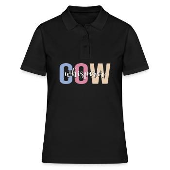 Kuhzüchter Rancher Kuhzüchter Farming - Frauen Polo Shirt - Schwarz - Vorne - Ailine (174cm)