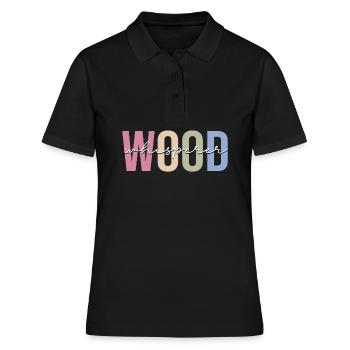 Menuisiers, menuisiers, menuisiers - Polo Femme - noir - Devant - Ailine (174cm)