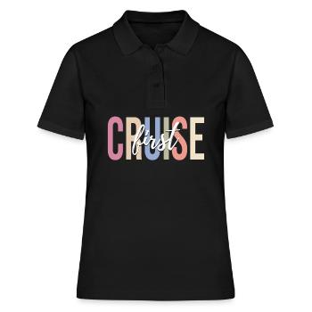 Croisière Vacances Croisière Bateau de croisière - Polo Femme - noir - Devant - Ailine (174cm)