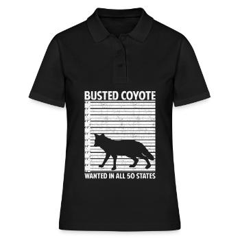 Chasse au coyote Chasseur de coyote Yote - Polo Femme - noir - Devant - Ailine (174cm)