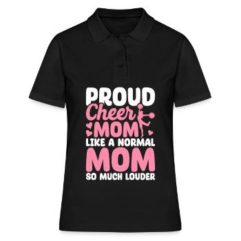 Lustiges Cheerleading Cheerleader Cheer Squad Chee - Frauen Polo Shirt - Schwarz - Vorne - Ailine (174cm)