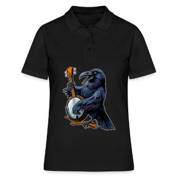 Raven Crow Joueur de banjo bluegrass - Polo Femme - noir - Devant - Ailine (174cm)
