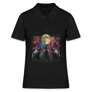 Miel Blaireau Ratel Lune Hurlante - Polo Femme - noir - Devant - Ailine (174cm)