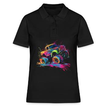 Boue Bogging Boue Course de boue 4 roues Monster Tru - Polo Femme - noir - Devant - Ailine (174cm)