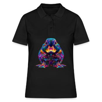 Ornithorynque mammifère Popart - Polo Femme - noir - Devant - Ailine (174cm)