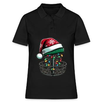 Disc Golf Disc Golfing Disc Golfer Weihnachtsmütze - Frauen Polo Shirt - Schwarz - Vorne - Ailine (174cm)