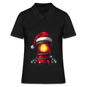 Chauffeur d’ambulance Sirène rouge Lumière Paramédical - Polo Femme - noir - Devant - Ailine (174cm)