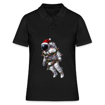 Chapeau de Noël astronaute Noël - Polo Femme - noir - Devant - Ailine (174cm)