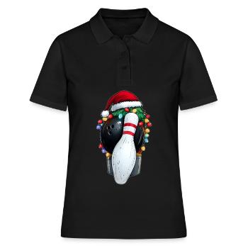 Bowling melon chapeau de Noël Noël - Polo Femme - noir - Devant - Ailine (174cm)