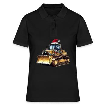 Bulldozer Chapeau de Noël Noël - Polo Femme - noir - Devant - Ailine (174cm)