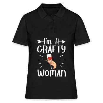 Lustiges Craft Beer Hopfen Hausgebräu Ich bin eine - Frauen Polo Shirt - Schwarz - Vorne - Ailine (174cm)
