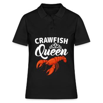 Reine de la langouste cuisinant des écrevisses fruits de mer - Polo Femme - noir - Devant - Ailine (174cm)