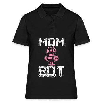 Mom Bot Roboteringenieurin Mom - Frauen Polo Shirt - Schwarz - Vorne - Ailine (174cm)