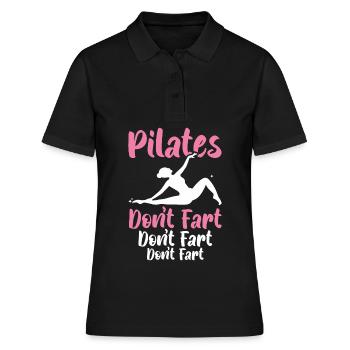 Pilates Don’t Fet Professeur de Pilates Exercice de yoga - Polo Femme - noir - Devant - Ailine (174cm)