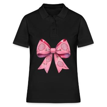 Coquette Bow Raquette de Badminton Rose - Polo Femme - noir - Devant - Ailine (174cm)