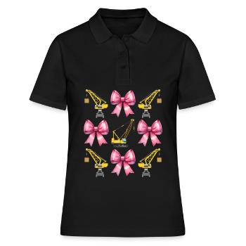 Coquette Arch Grutier Opérateur de grue - Polo Femme - noir - Devant - Ailine (174cm)