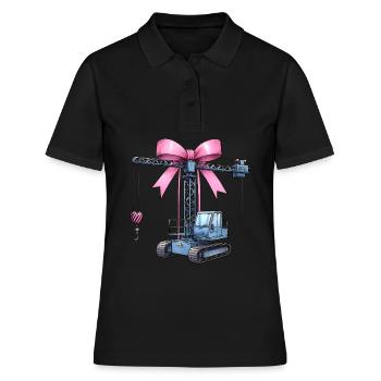 Coquette Arch Grutier Opérateur de grue - Polo Femme - noir - Devant - Ailine (174cm)