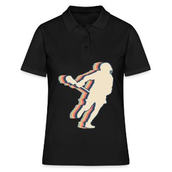 Lacrosse Spieler Trainer Mannschaft Trainer Lax - Frauen Polo Shirt - Schwarz - Vorne - Ailine (174cm)