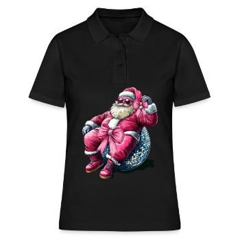 Noeud Coquet Père Noël - Polo Femme - noir - Devant - Ailine (174cm)