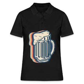 Bière artisanale Brasserie Brasserie maison Brasserie Rétro Line - Polo Femme - noir - Devant - Ailine (174cm)