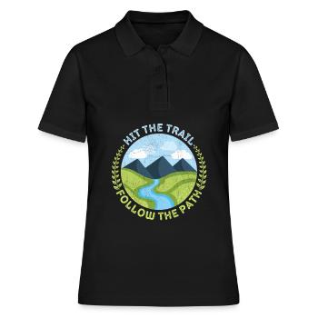 Randonnée, randonnée en montagne, trekking, conception de trekking - Polo Femme - noir - Devant - Ailine (174cm)