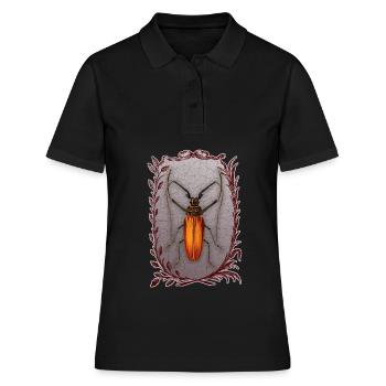 Insectes-coléoptères, coléoptères de mai, Enoplocerus armillatus - Polo Femme - noir - Devant - Ailine (174cm)