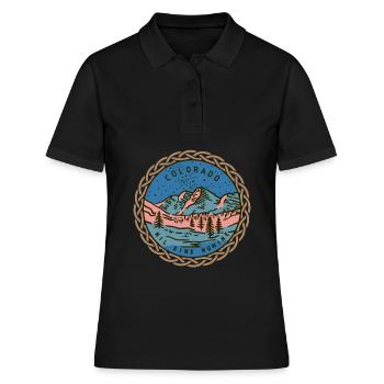État du Colorado, Nil-Sine-Numine, États-Unis - Polo Femme - noir - Devant - Ailine (174cm)