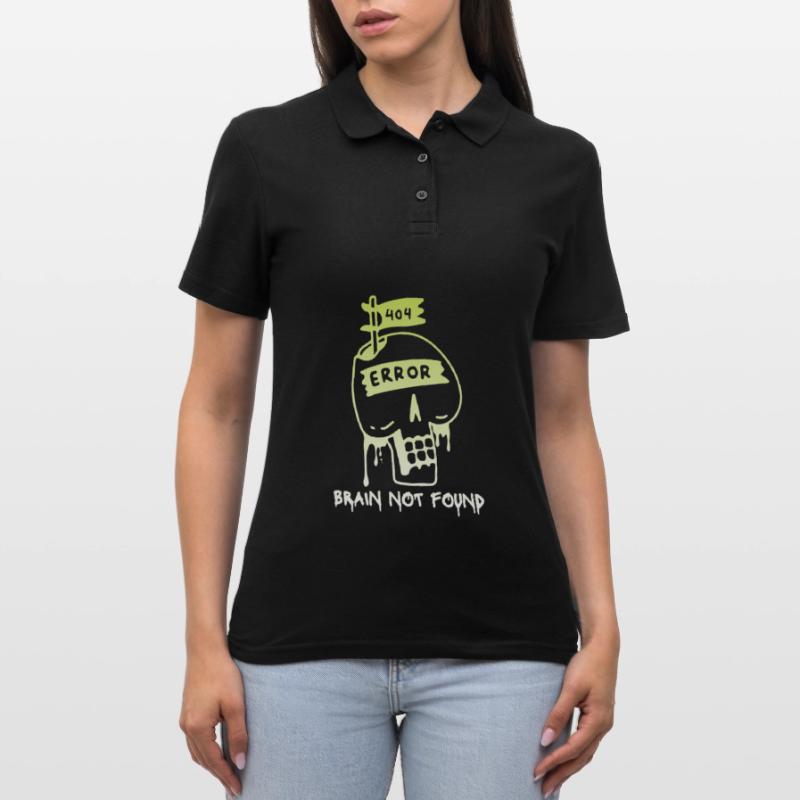 404-html error, Computer Nerd, No-Brain Saying Women's Polo Shirt