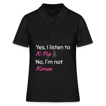 K-pop coréen korean pop musique cadeau de Kpop - Polo Femme - noir - Devant - Ailine (174cm)