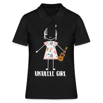 Ukulélé - Polo Femme - noir - Devant - Ailine (174cm)