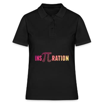InsPiration 3.14 Math Formulas Irrational Number Pi - Women's Polo Shirt - black - Front - Ailine (174cm)