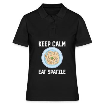 T-shirts souabes | Souabe Souabe Cadeaux - Polo Femme - noir - Devant - Ailine (174cm)