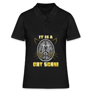 It Is a CAT SCAN - Frauen Polo Shirt - Schwarz - Vorne - Ailine (174cm)