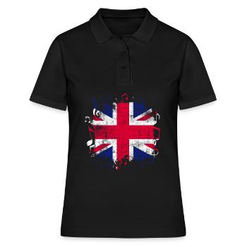 Großbritannien Musik - Frauen Polo Shirt - Schwarz - Vorne - Ailine (174cm)
