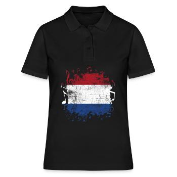 Hollande Musique - Polo Femme - noir - Devant - Ailine (174cm)